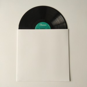 12 Weiße Farbe LP / Schallplattenabdeckung aus Karton Kein Loch