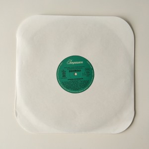 12 White Paper LP-Plattenhülse mit 33 U / min